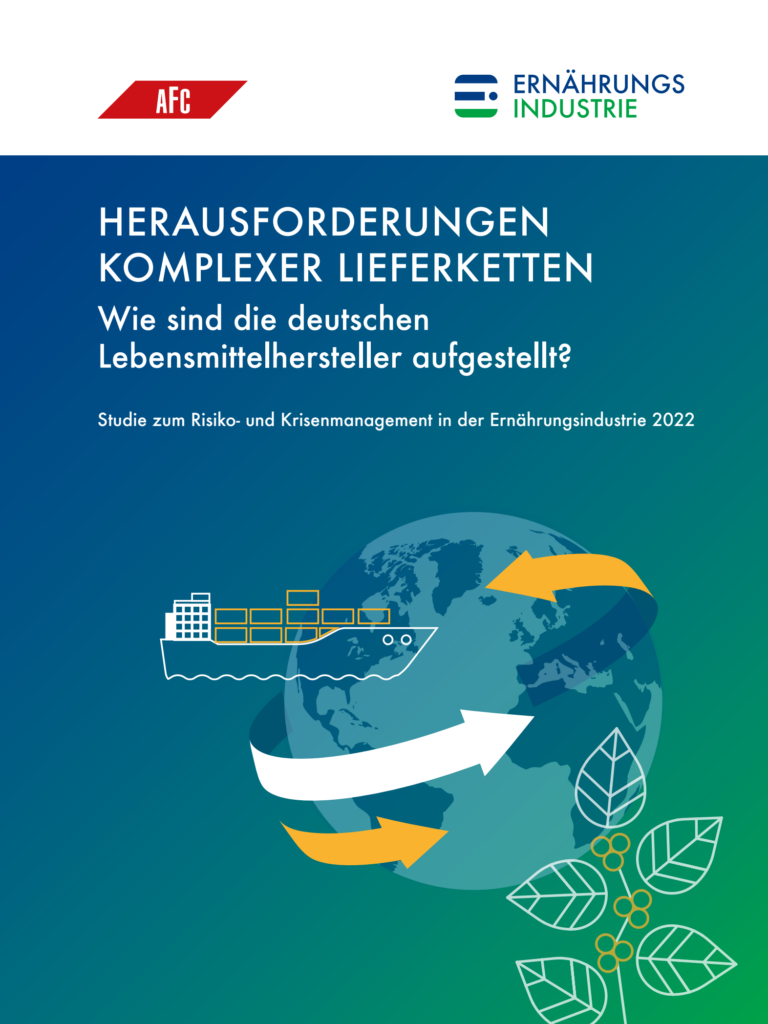 Cover Broschüre zu Herausfoderungen komplexer Lieferketten