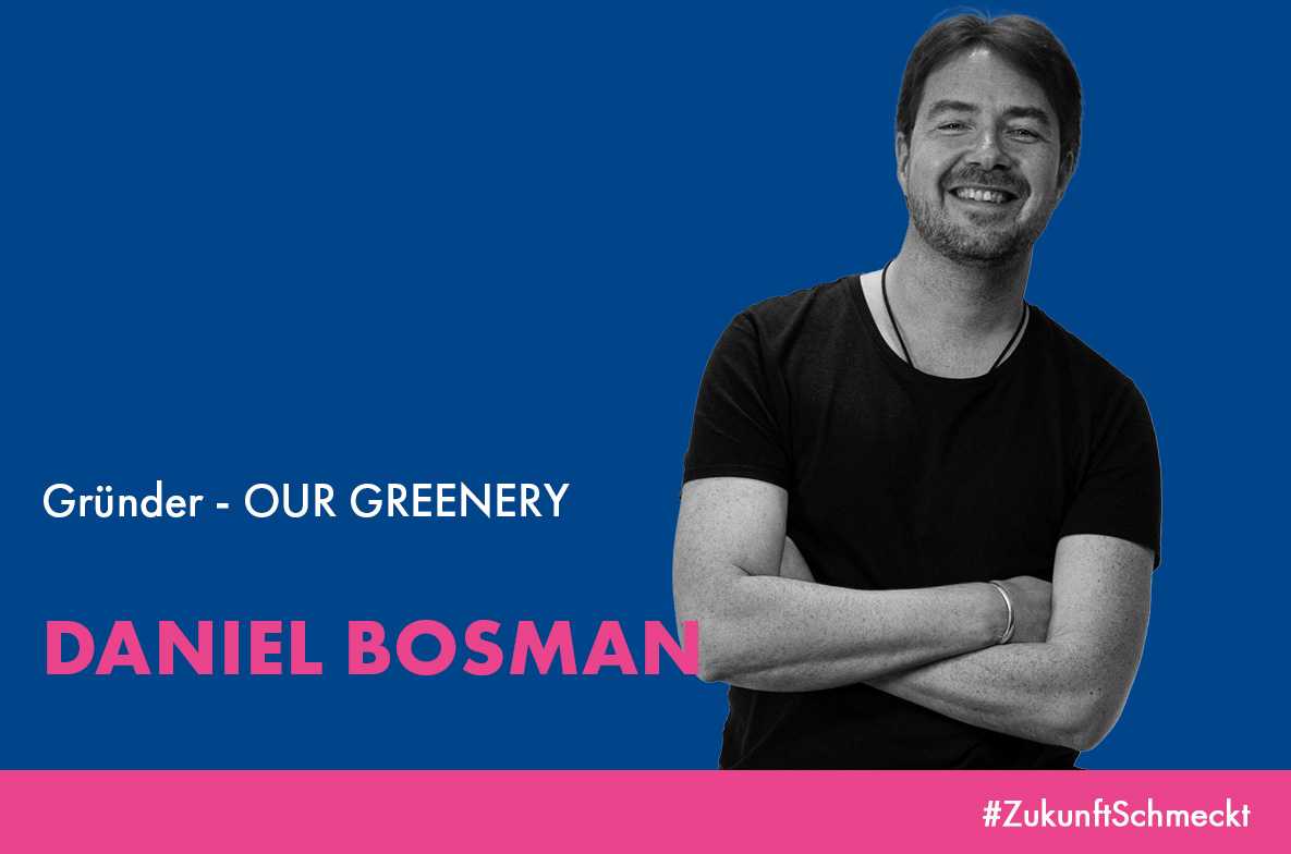 Porträt von Startup Gründer Daniel Bosman von "Our Greenery"