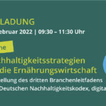 Einladung zur Veranstaltung zu Nachhaltigkeitsstrategien für die Ernährungswirtschaft