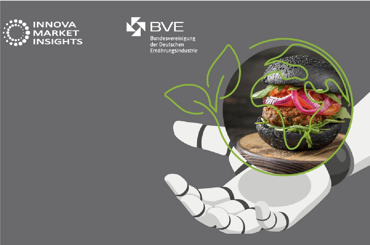 Cover der Broschüre Nachhaltigkeits Trends 2021 von Innova Market Insights und der Bundesvereinigung der Deutschen Ernährungsindustrie e.V.