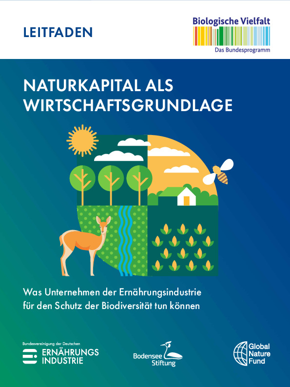 Cover des Leitfadens „Naturkapital als Wirtschaftsgrundlage“