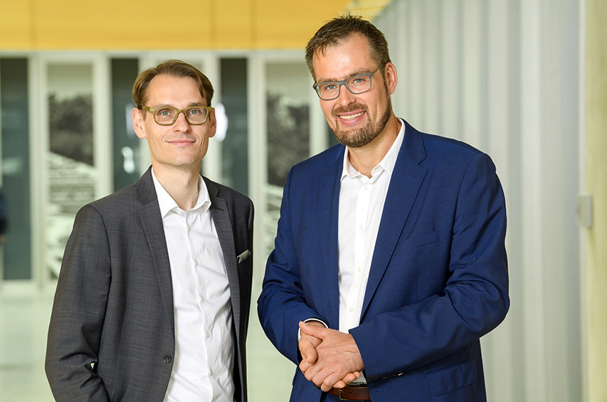Die beiden OVID-Geschäftsführer Dr. Momme Matthiesen und Dr. Gerhard Brankatschk