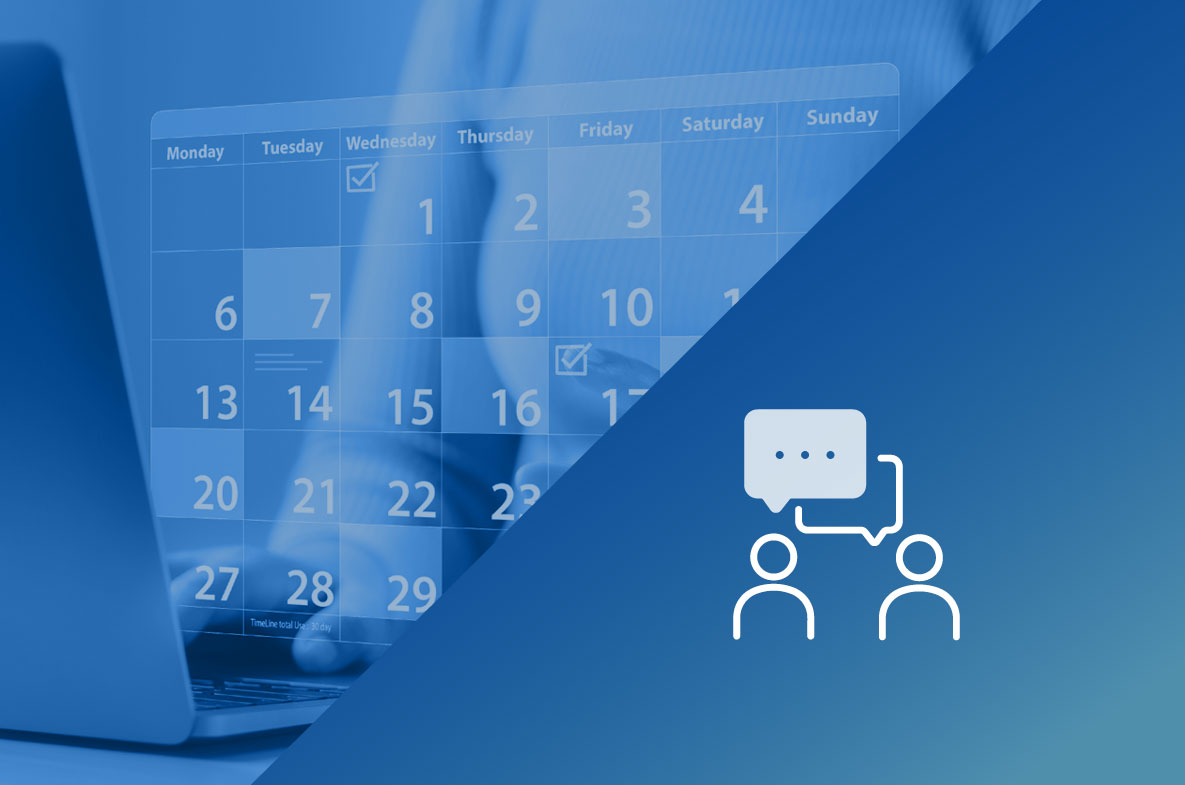 Kalender icon ak blue