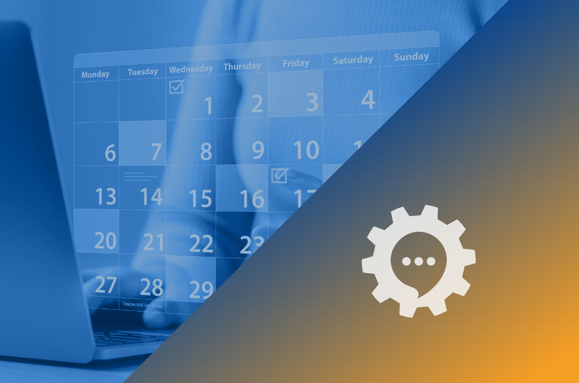 Kalender icon dialog yellow