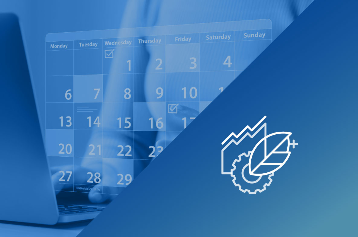 Kalender icon PlusPlus blue