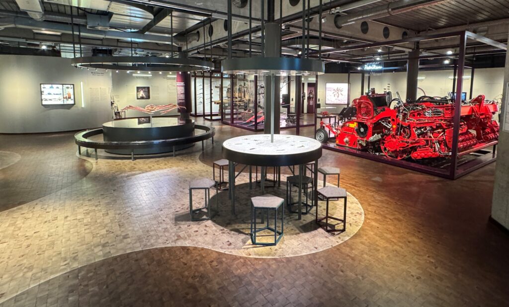 Blick in die Ausstellung "Alles Zucker" im Deutschen Technikmuseum in Berlin. 
