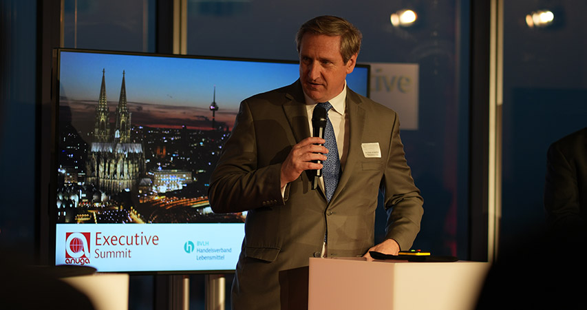 Dr. Christian von Boetticher beim Anuga Executive Summit in Köln