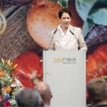 NRW-Landwirtschaftsministerin Silke Gorißen (CDU) bei der Verleihung des Landesehrenpreises für Lebensmittel aus Nordrhein-Westfalen.