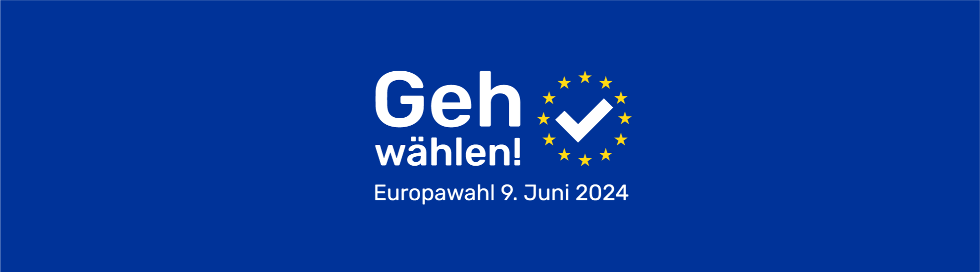 Logo der BVE-Kampagne zur Europawahl.