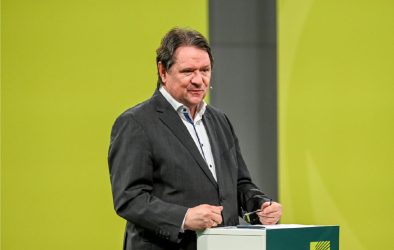 BVE-Hauptgeschäftsführer Christoph Minhoff auf der Eröffnungspressekonferenz der Grünen Woche.