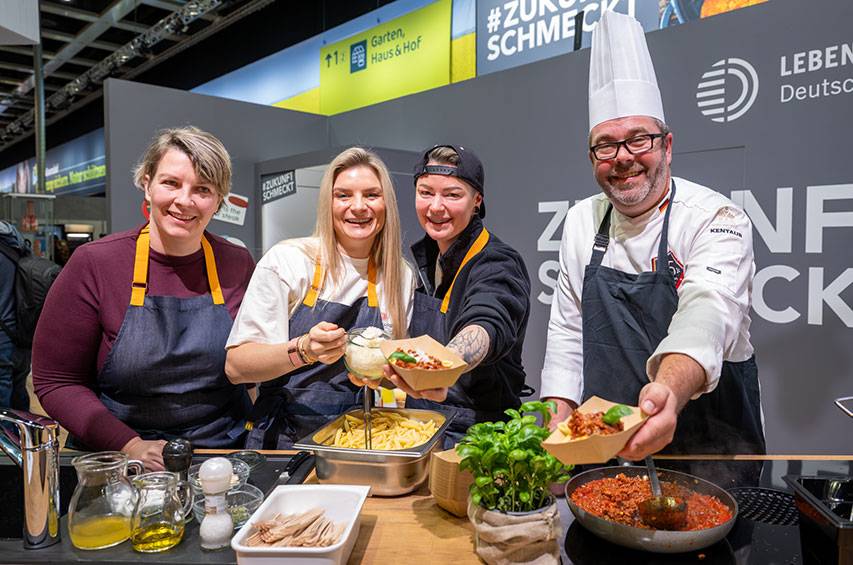 Grüne Woche 2026 auf dem Stand "Zukunft schmeckt"