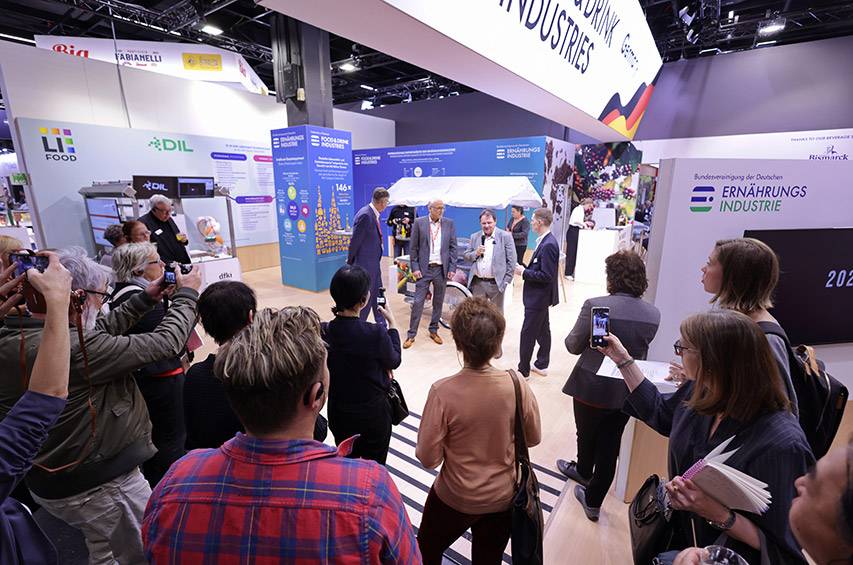 Pressegespräch am BVE-Stand während der Anuga