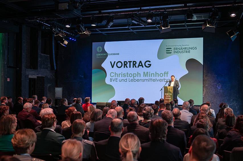 Ansprache von Christoph Minhoff – Hauptgeschäftsführer BVE & Lebensmittelverband auf dem What the Food-Forum "Crisis-Proof"