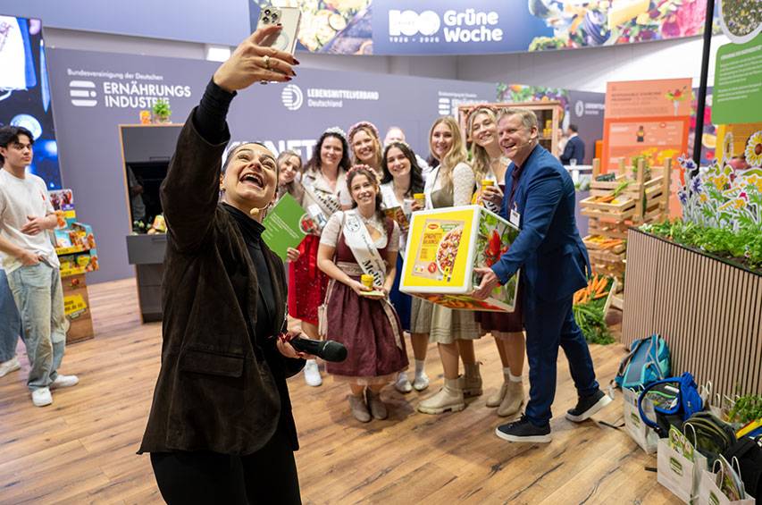Grüne Woche 2026 auf dem Stand "Zukunft schmeckt"